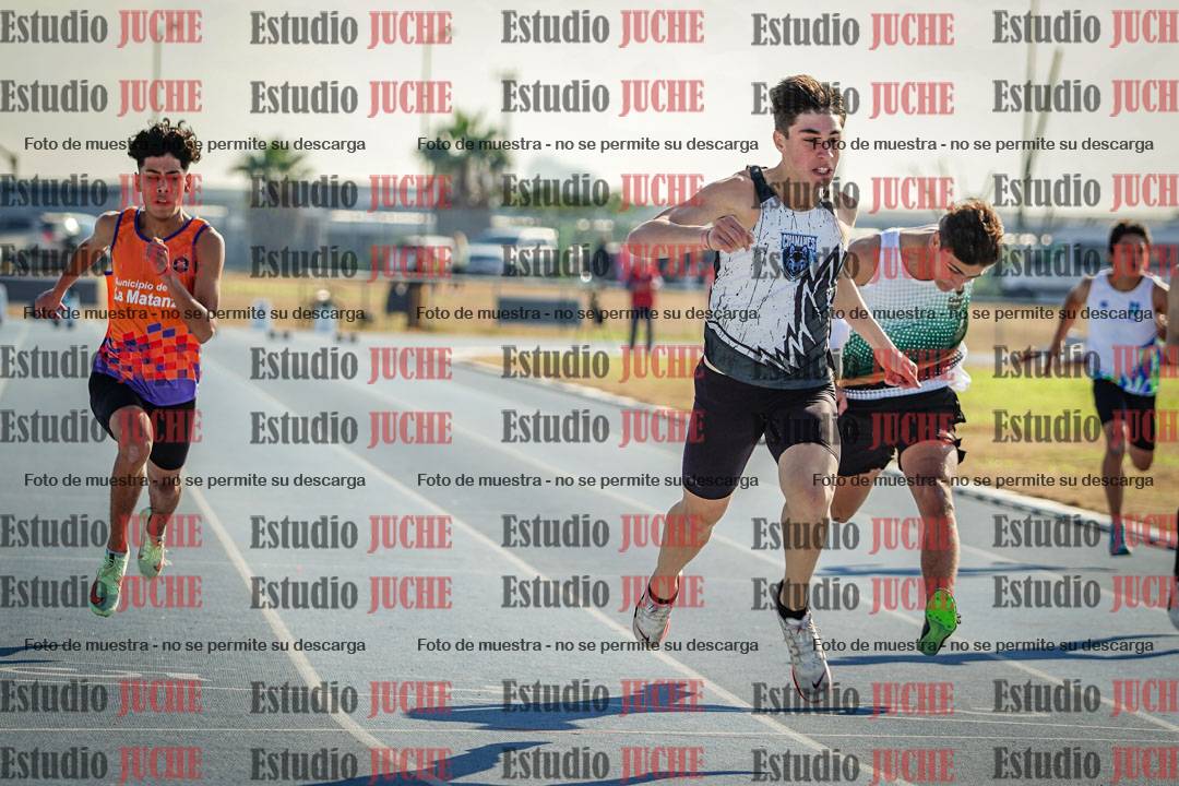 Fotos de los 100 m llanos de varones