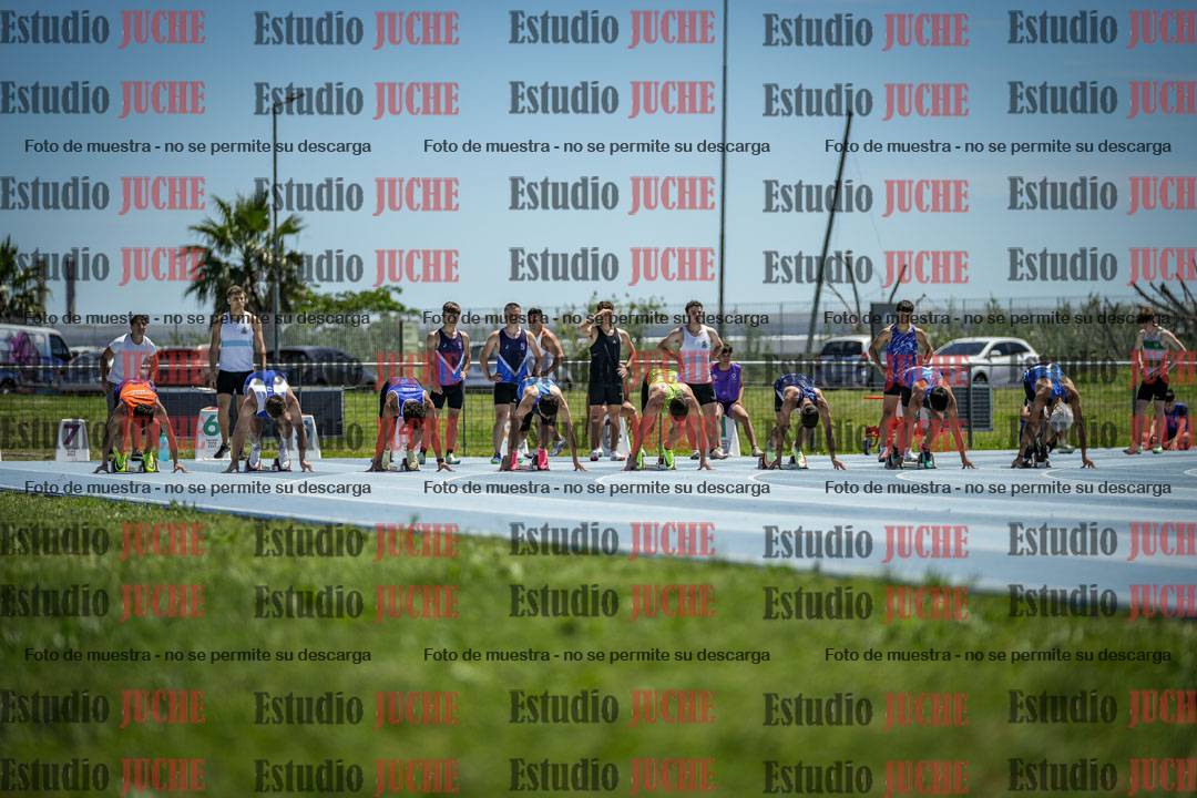 Fotos de los 100 m llanos de varones