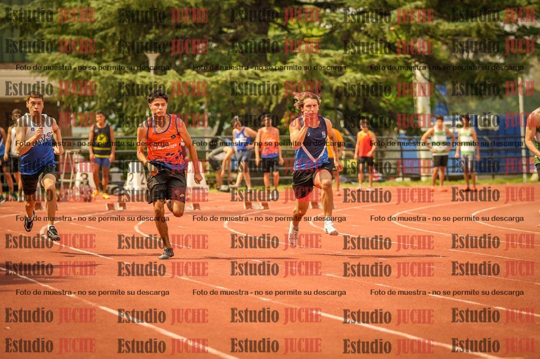 Fotos de los 100 m llanos de varones