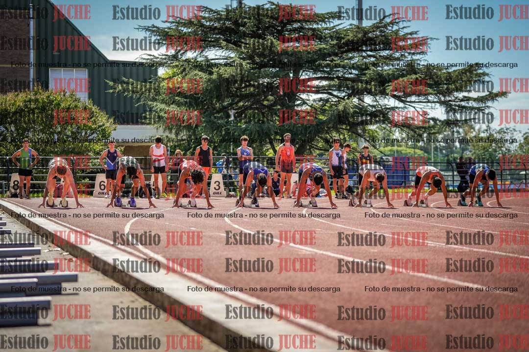 Fotos de los 100 m llanos de varones