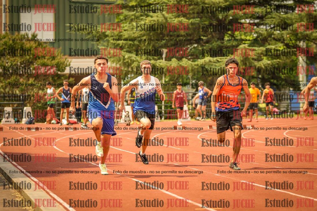 Fotos de los 100 m llanos de varones