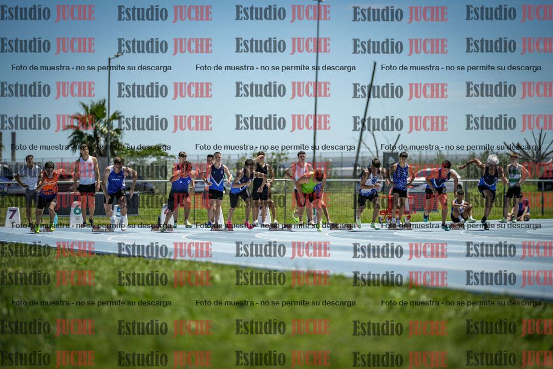 Fotos de los 100 m llanos de varones