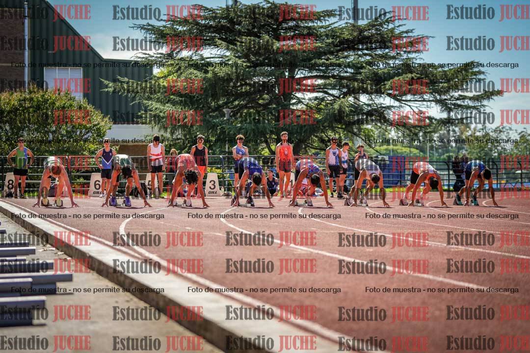 Fotos de los 100 m llanos de varones