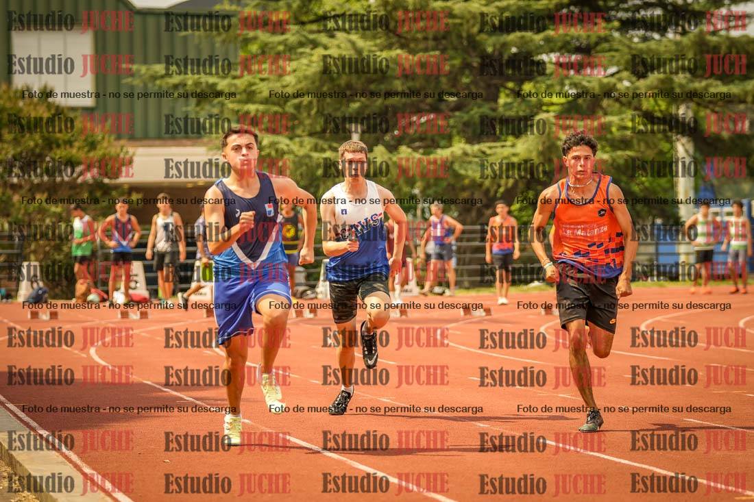 Fotos de los 100 m llanos de varones