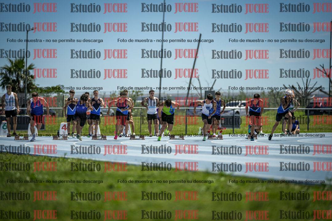 Fotos de los 100 m llanos de varones