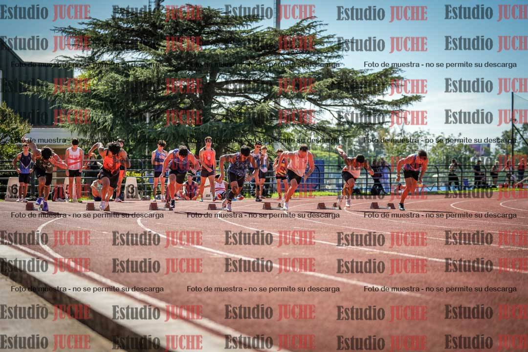 Fotos de los 100 m llanos de varones