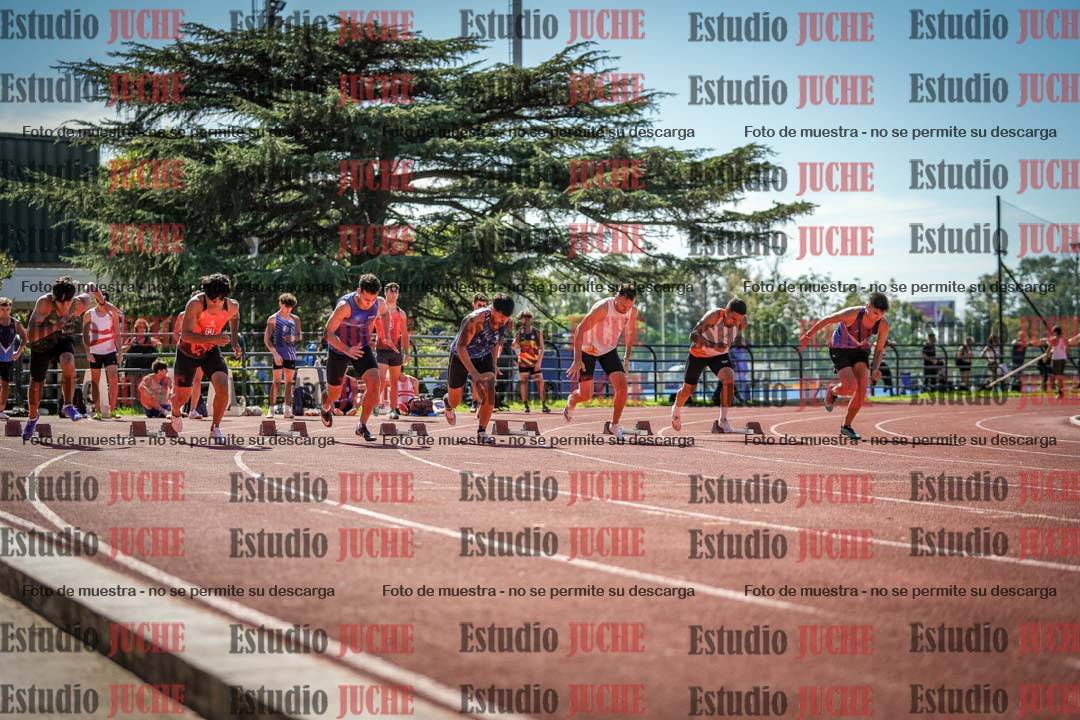 Fotos de los 100 m llanos de varones
