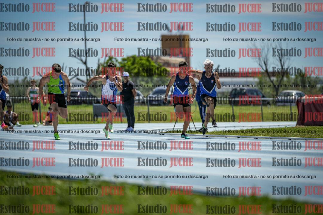 Fotos de los 100 m llanos de varones