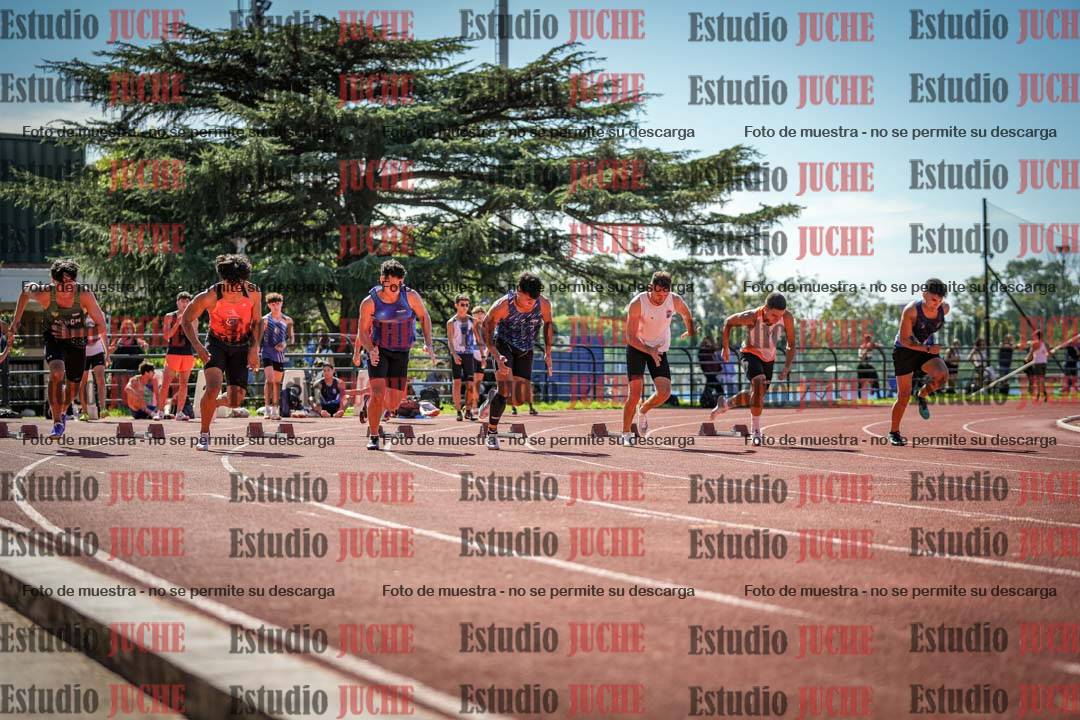 Fotos de los 100 m llanos de varones