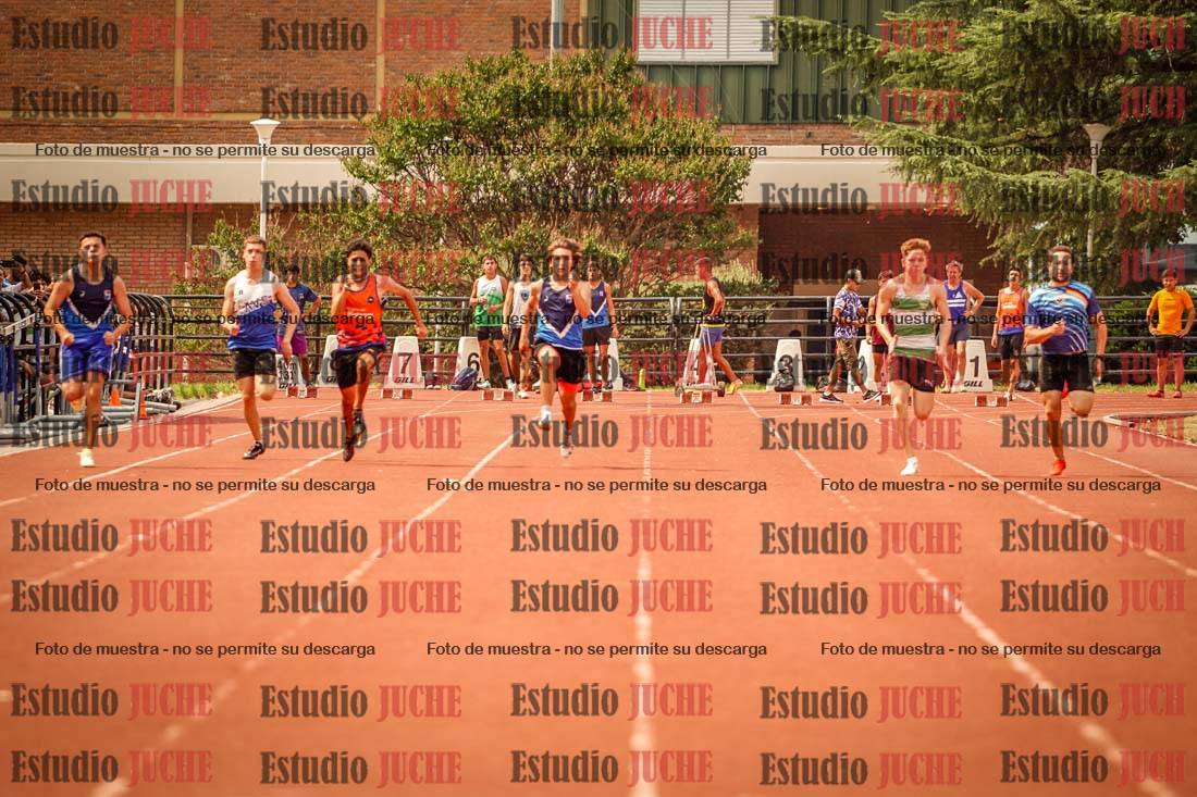 Fotos de los 100 m llanos de varones