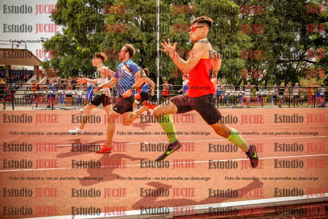 Fotos de los 100 m llanos de varones