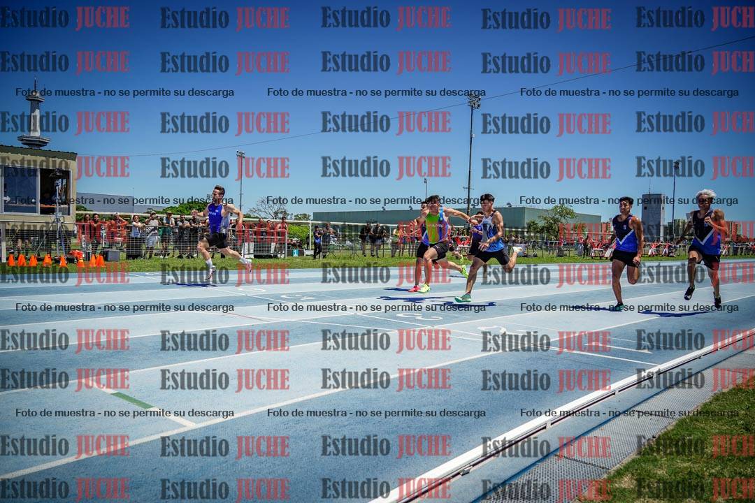 Fotos de los 100 m llanos de varones