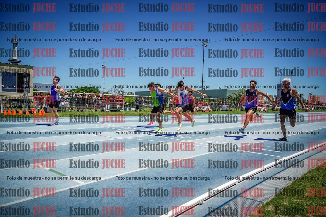 Fotos de los 100 m llanos de varones
