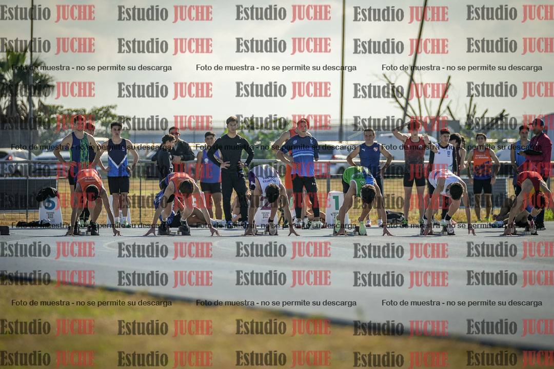 Fotos de los 100 m llanos de varones