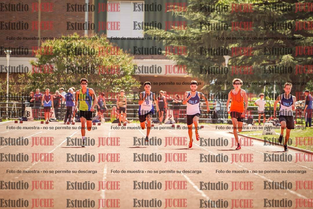 Fotos de los 100 m llanos de varones