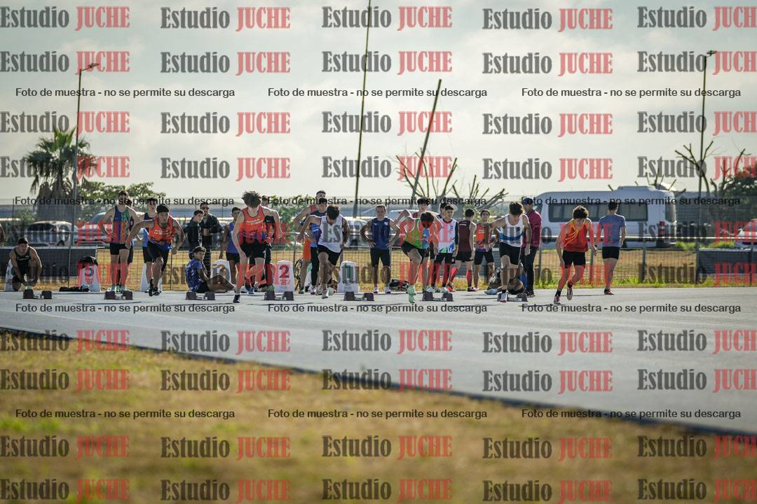 Fotos de los 100 m llanos de varones