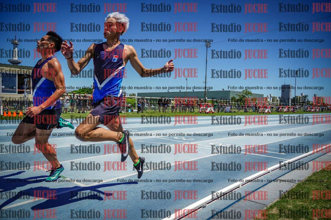 Fotos de los 100 m llanos de varones