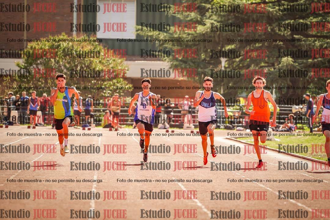 Fotos de los 100 m llanos de varones