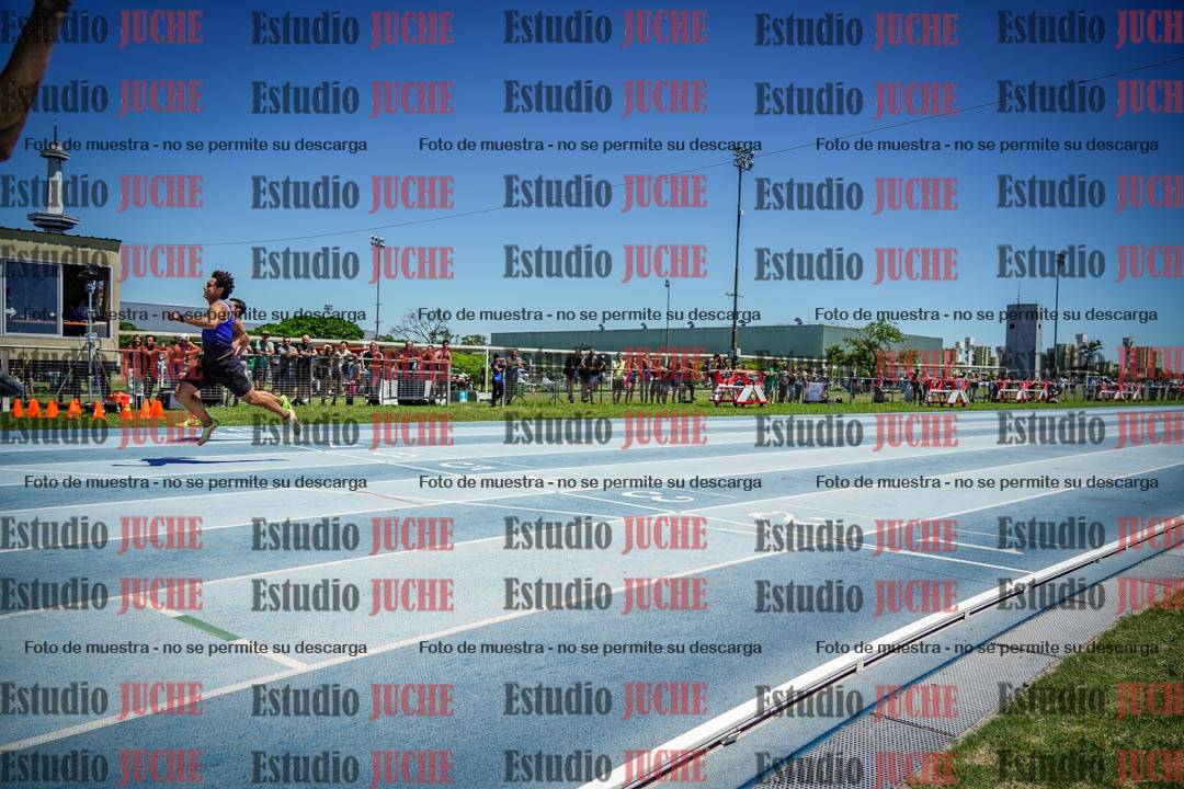Fotos de los 100 m llanos de varones