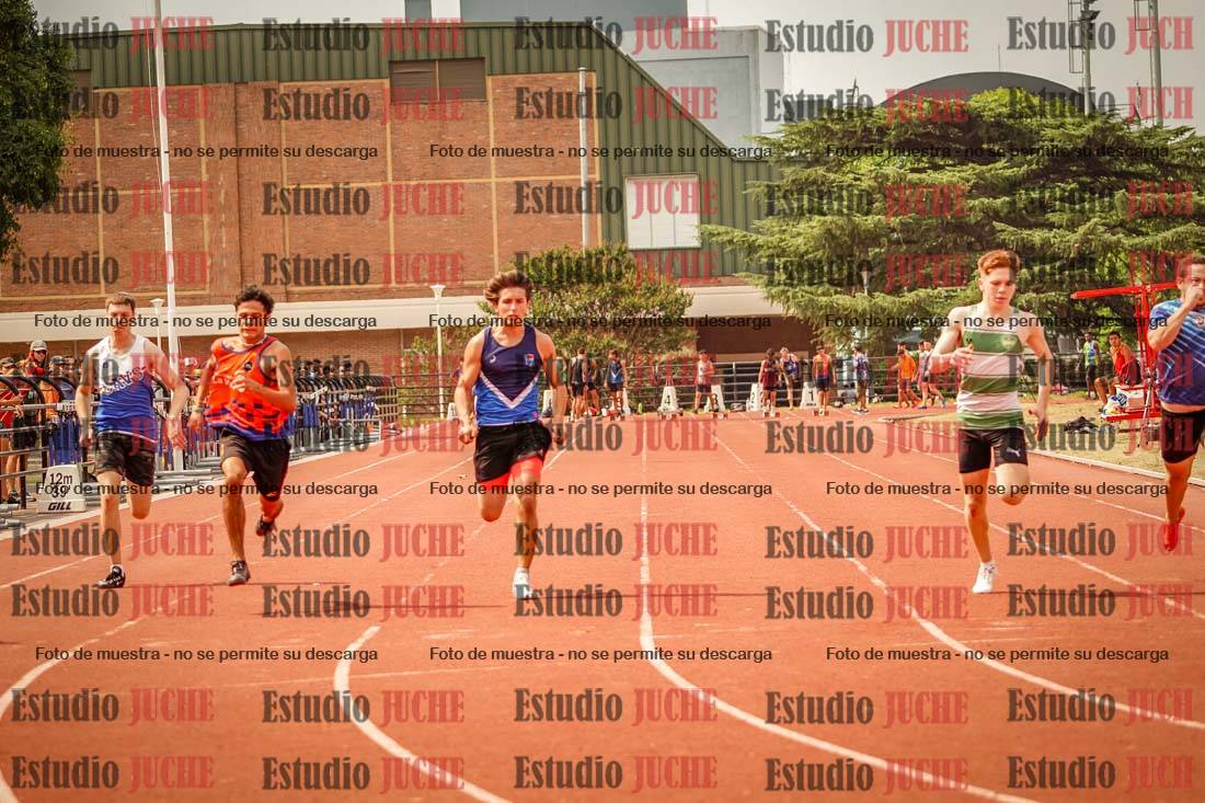 Fotos de los 100 m llanos de varones