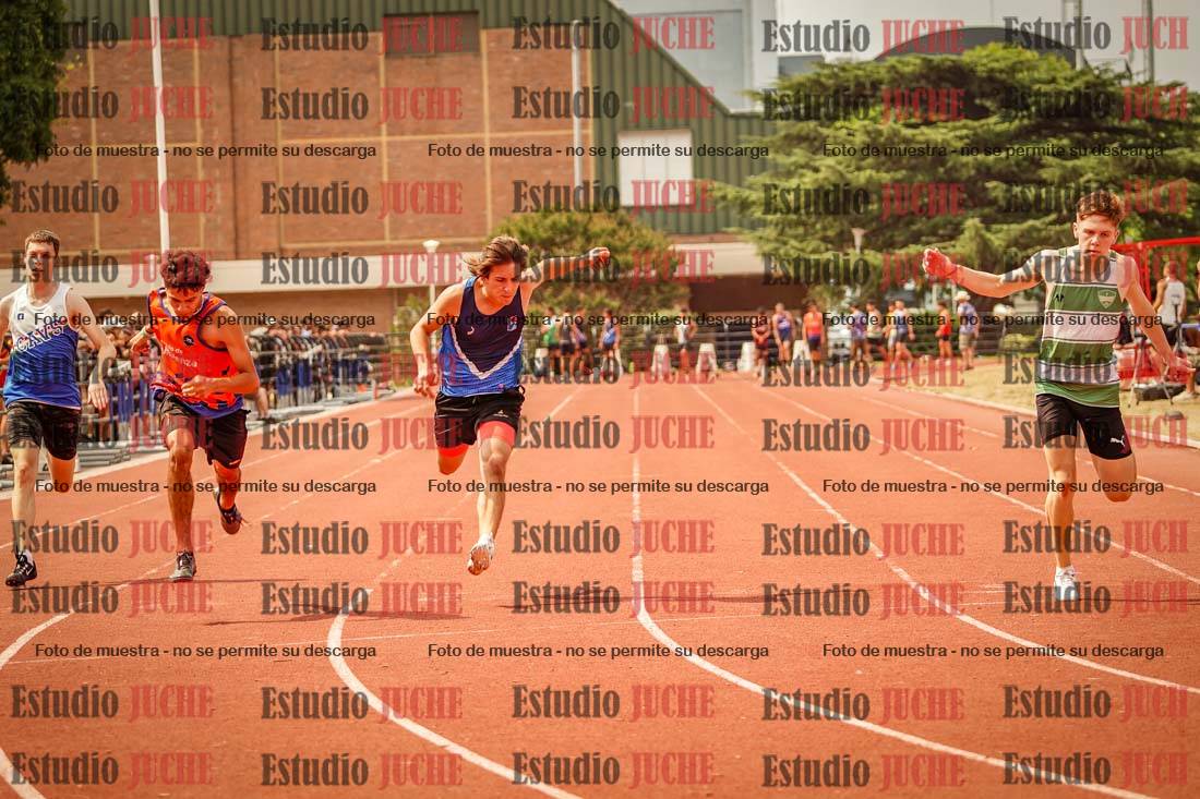 Fotos de los 100 m llanos de varones