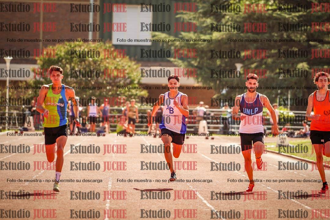 Fotos de los 100 m llanos de varones