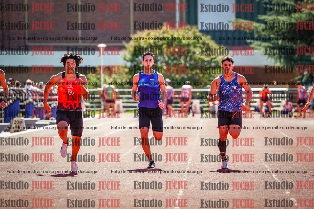 Fotos de los 100 m llanos de varones