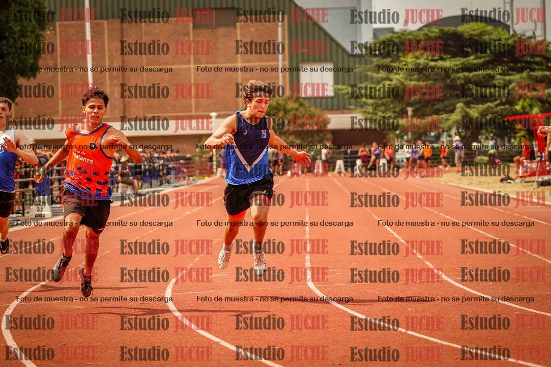 Fotos de los 100 m llanos de varones