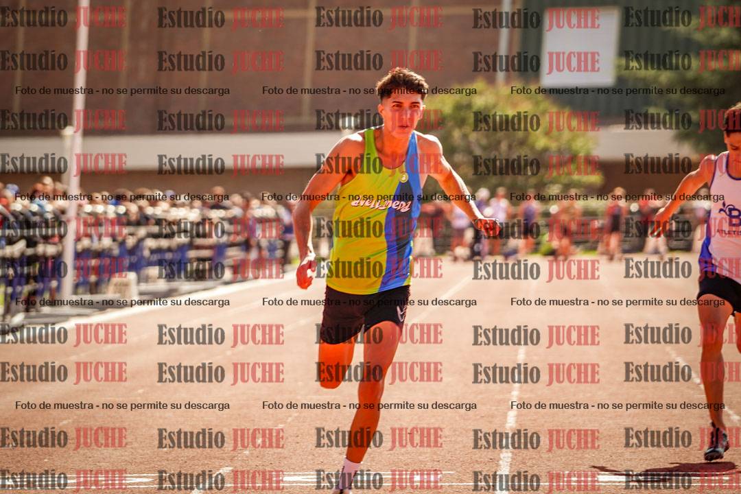 Fotos de los 100 m llanos de varones