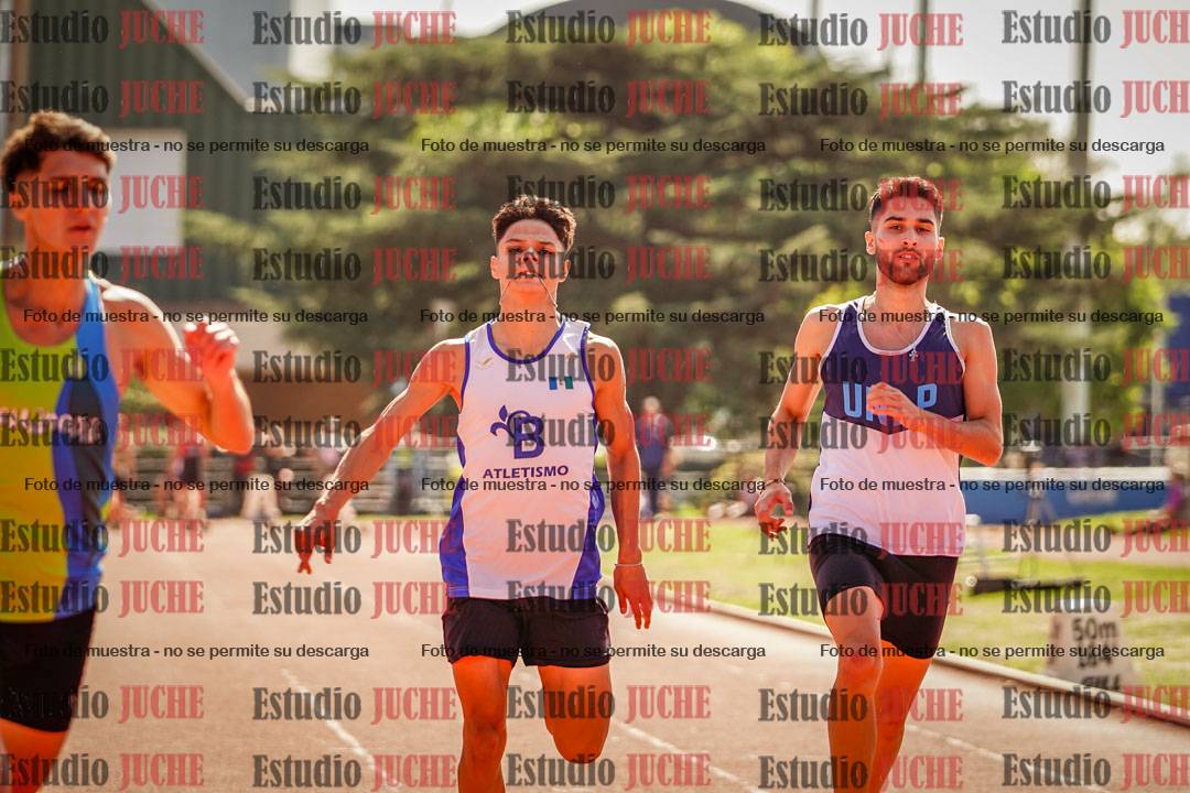 Fotos de los 100 m llanos de varones