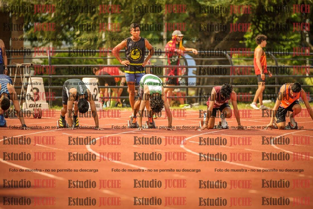 Fotos de los 100 m llanos de varones