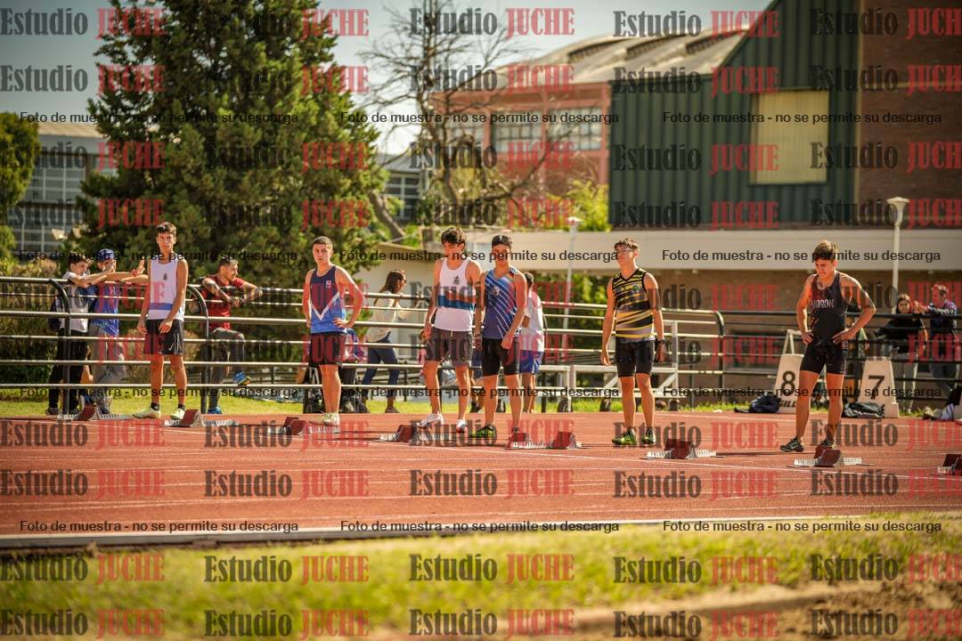 Fotos de los 100 m llanos de varones