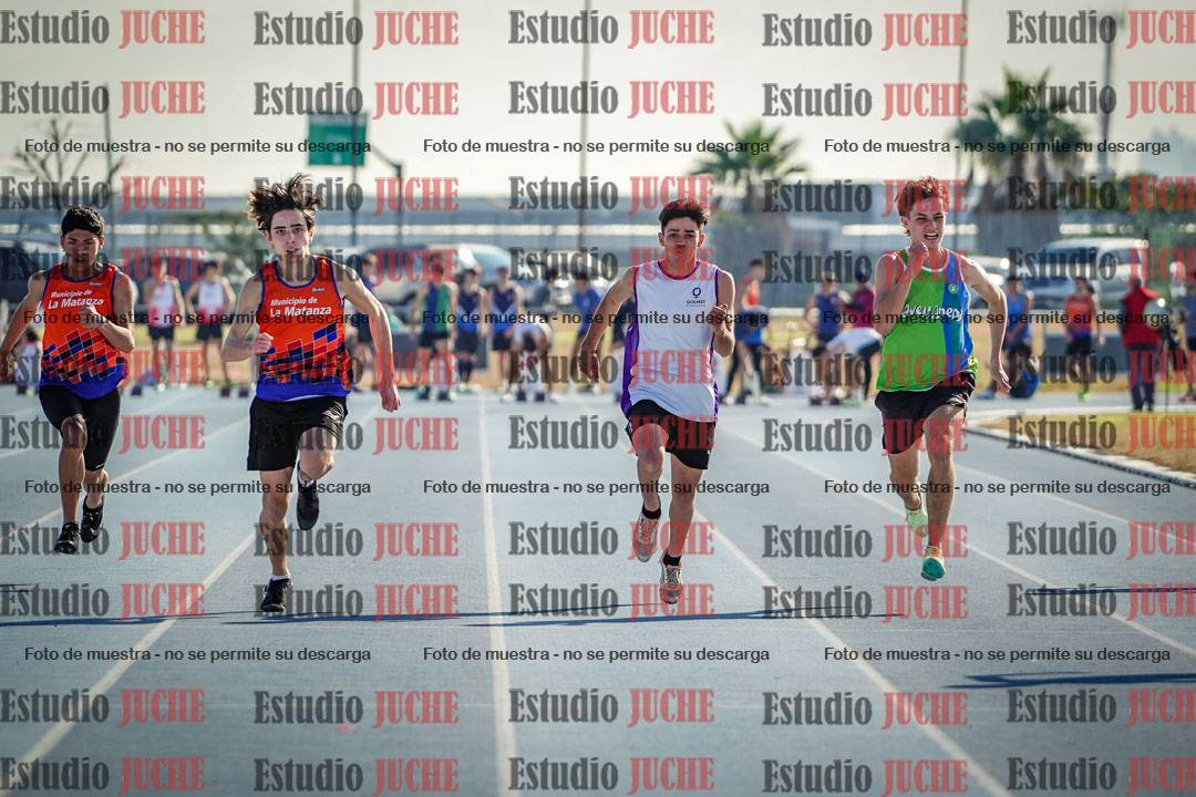 Fotos de los 100 m llanos de varones