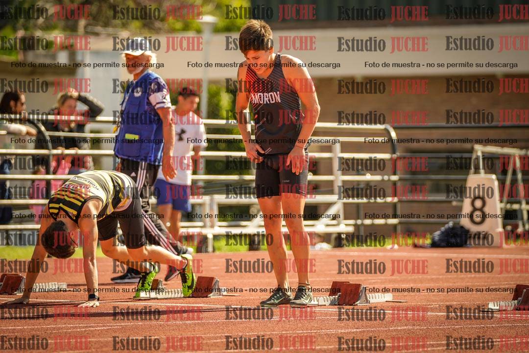 Fotos de los 100 m llanos de varones