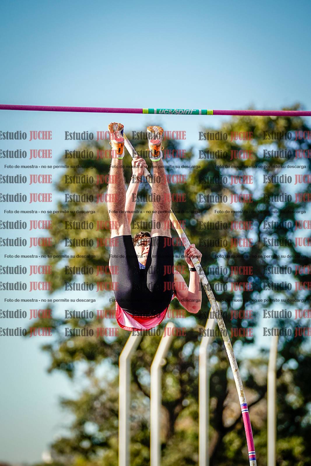 Fotos del salto con garrocha de varones