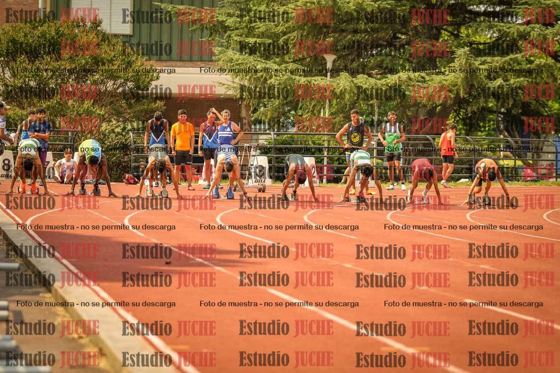 Fotos de los 100 m llanos de varones