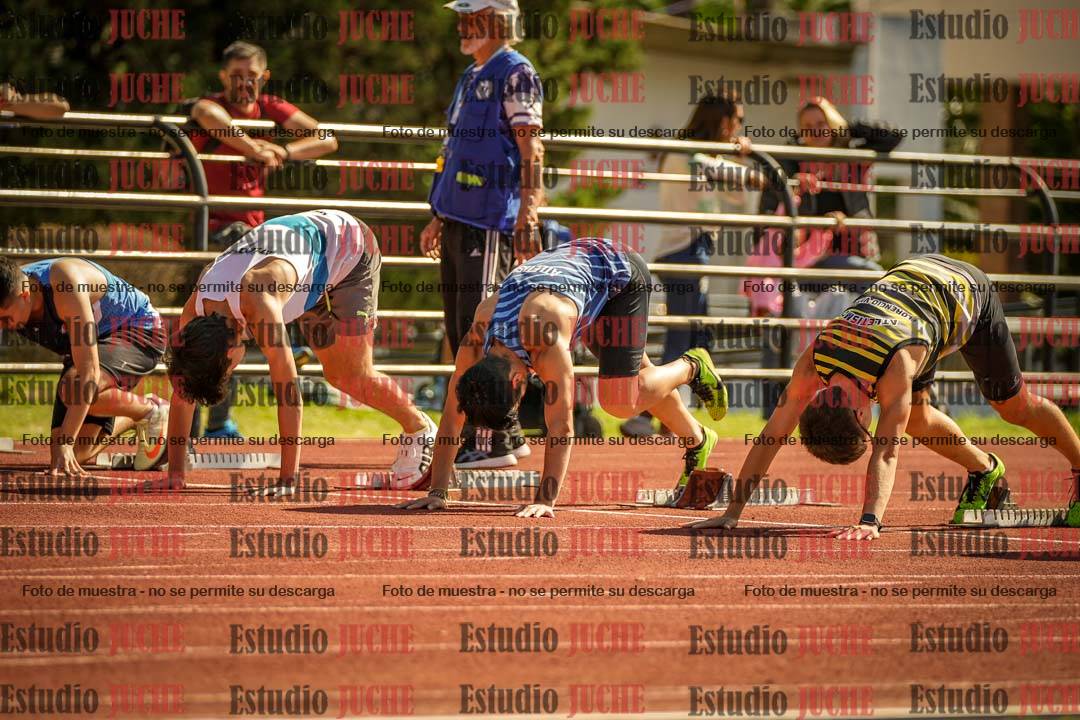 Fotos de los 100 m llanos de varones