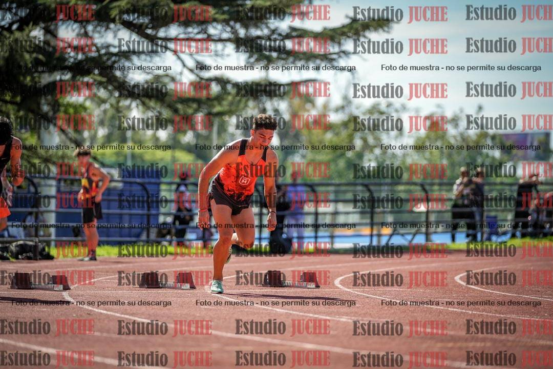 Fotos de los 100 m llanos de varones