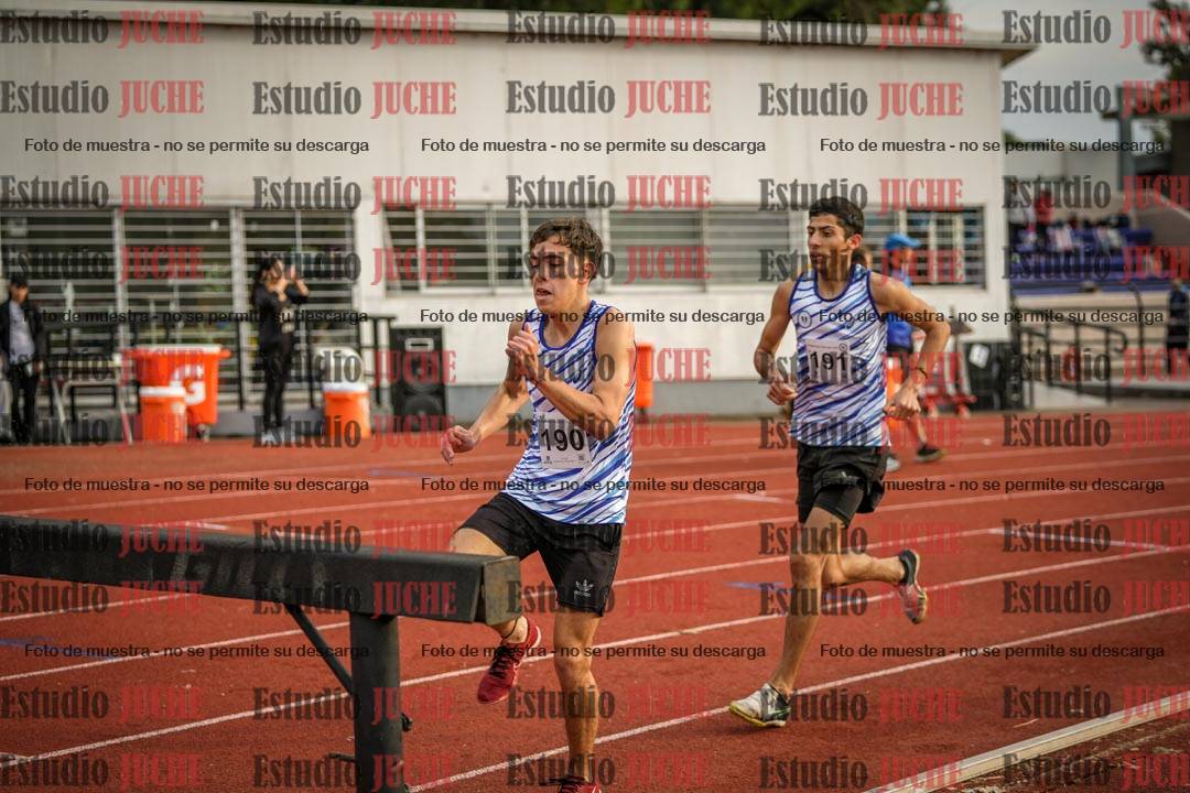 Fotos de los 3000 m con obstáculos de varones