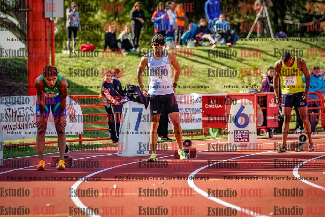 Fotos de los 200 m llanos de varones