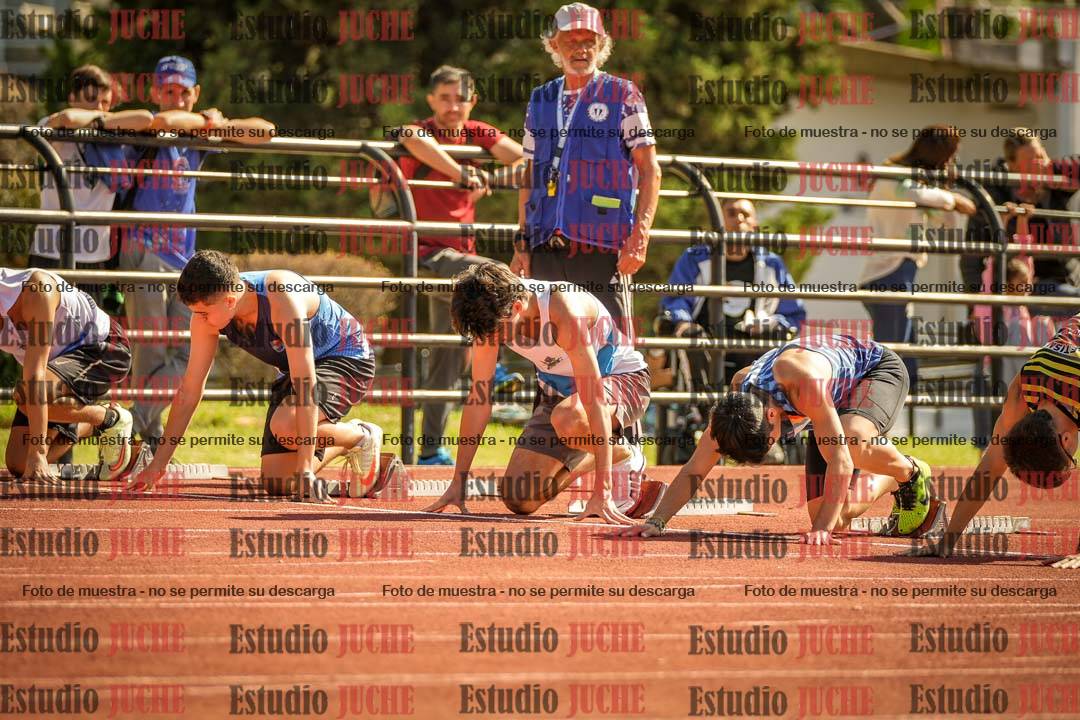 Fotos de los 100 m llanos de varones