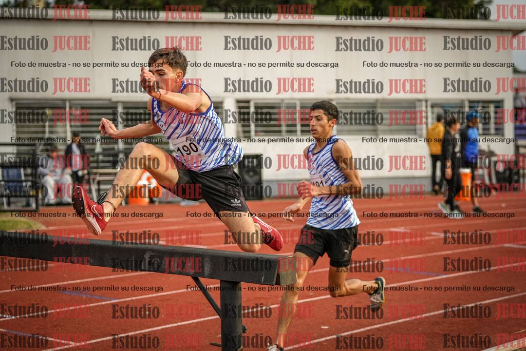 Fotos de los 3000 m con obstáculos de varones