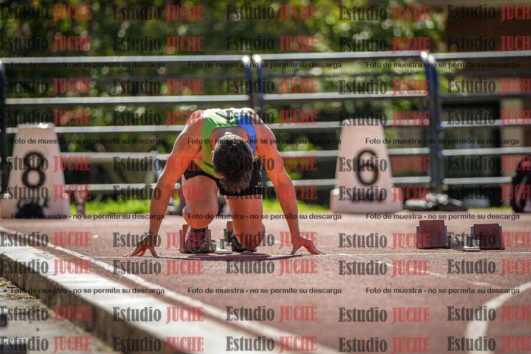 Fotos de los 100 m llanos de varones