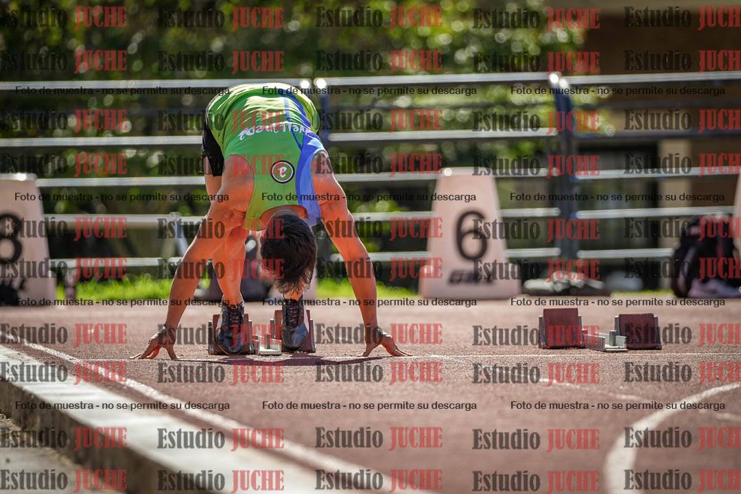 Fotos de los 100 m llanos de varones
