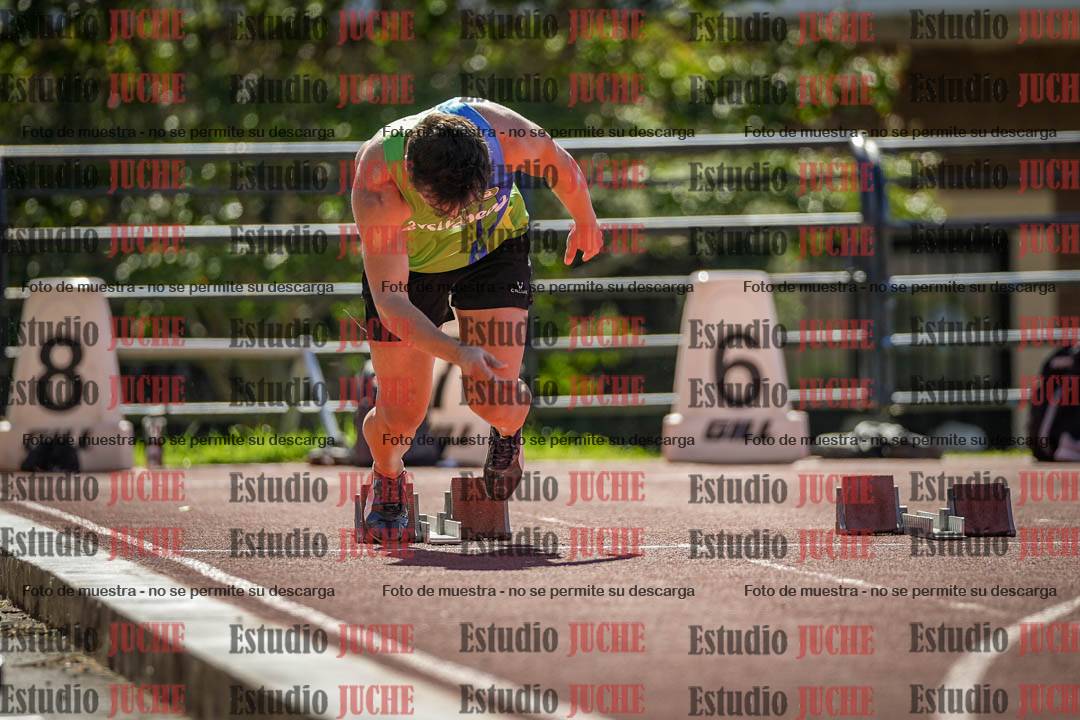 Fotos de los 100 m llanos de varones