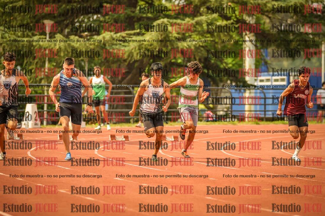 Fotos de los 100 m llanos de varones