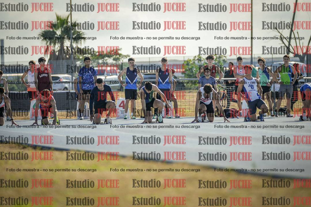 Fotos de los 100 m llanos de varones