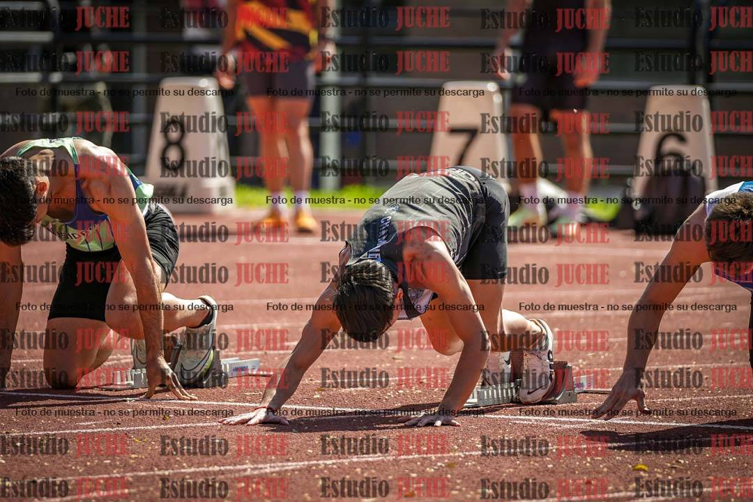 Fotos de los 100 m llanos de varones