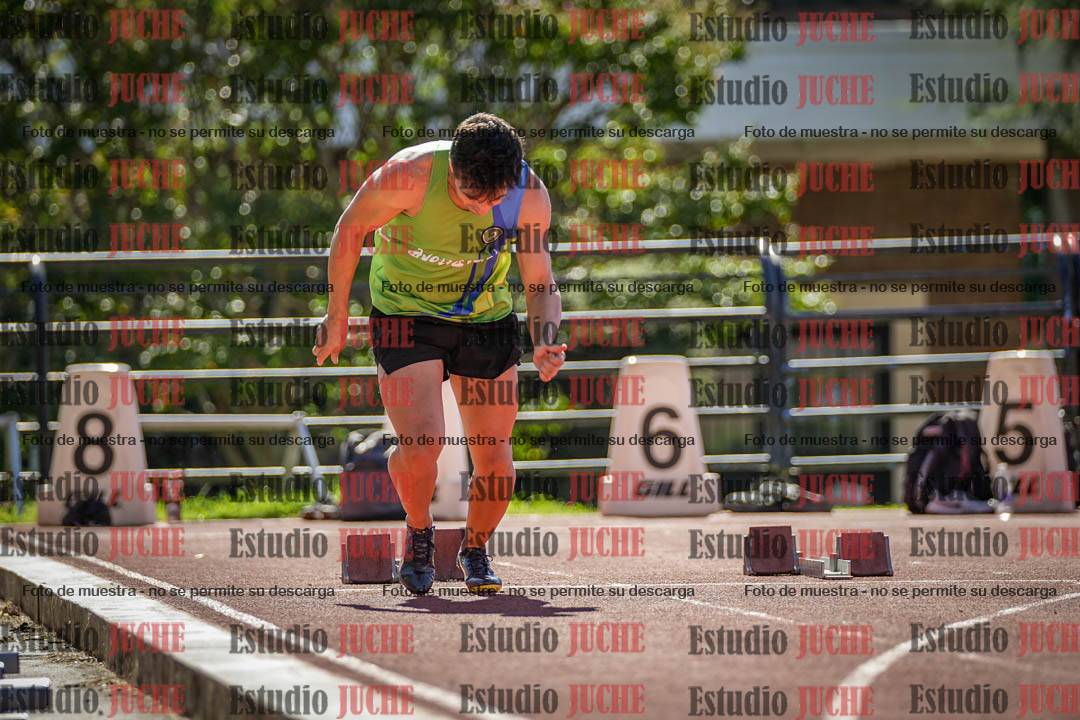 Fotos de los 100 m llanos de varones