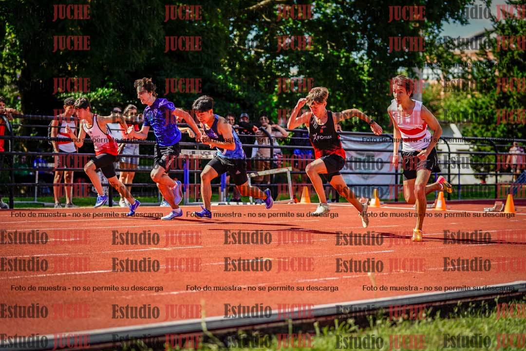 Fotos de los 80 m llanos de varones